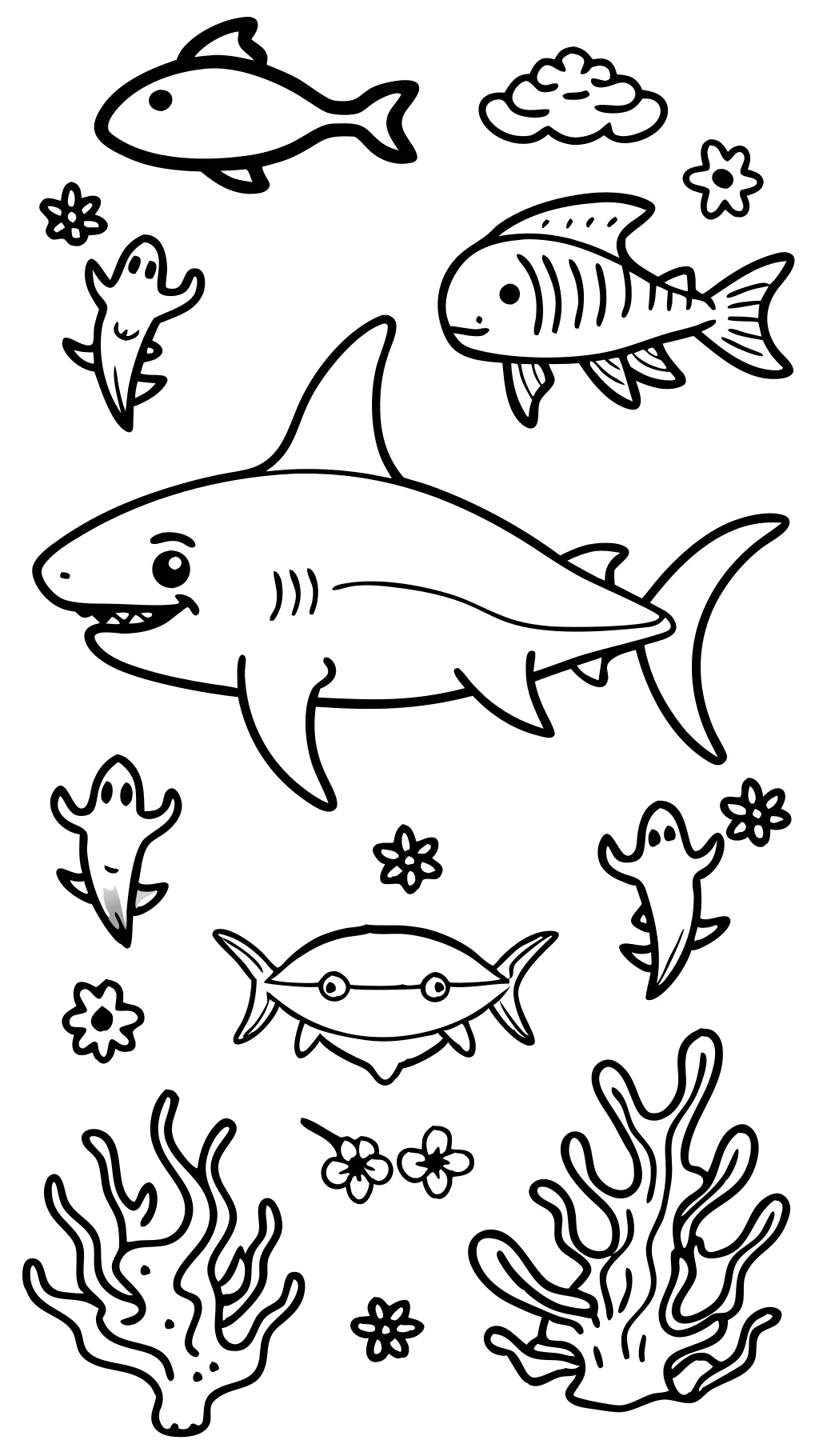 coloriages imprimables Sharks